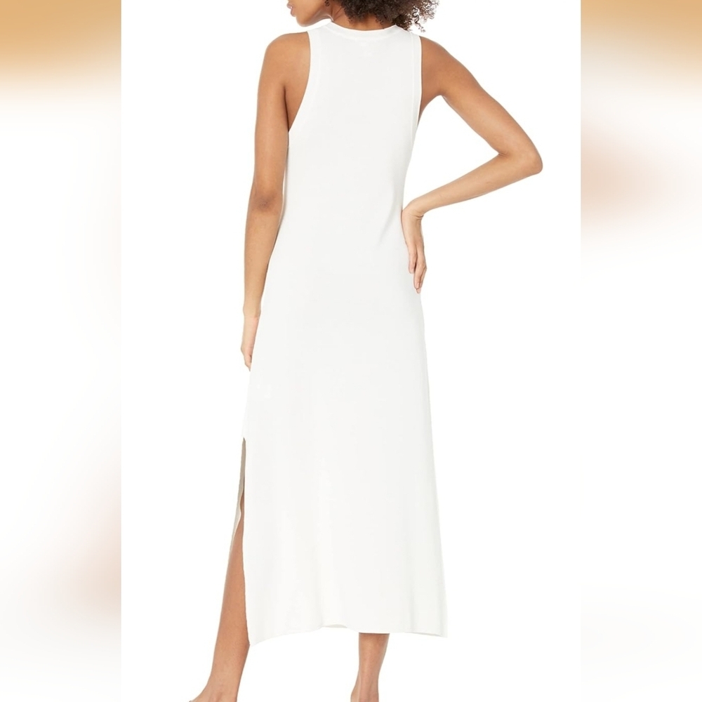 The Drop Gabriela High Neck Cut-in A-line Side-Slit Maxi Sweater Dress Size XL - Picture 2 of 13